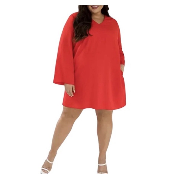 NWT Maree Pour Toi Crepe Shift Dress 18 - Picture 2 of 5